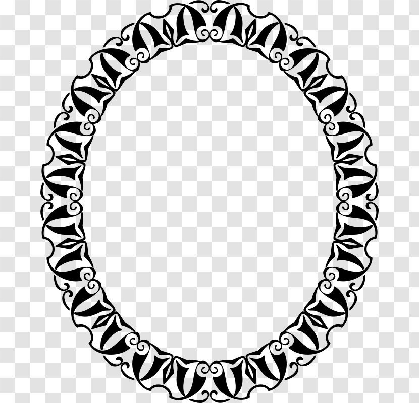 Clip Art - Monochrome - Mirror Border Transparent PNG