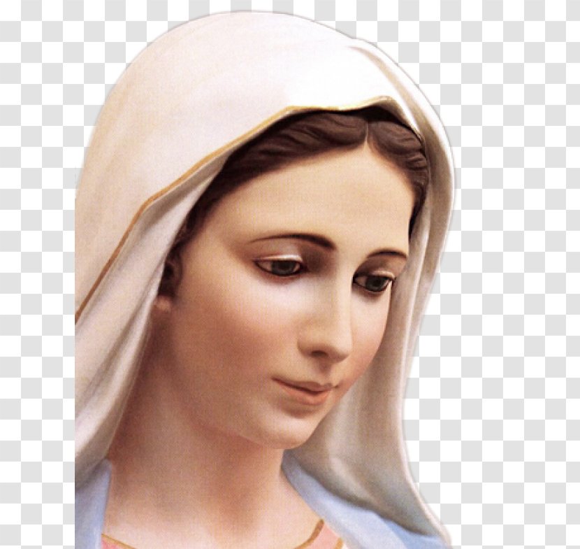 Mary Our Lady Of Medjugorje Prayer Marian Apparition - Eyelash Transparent PNG