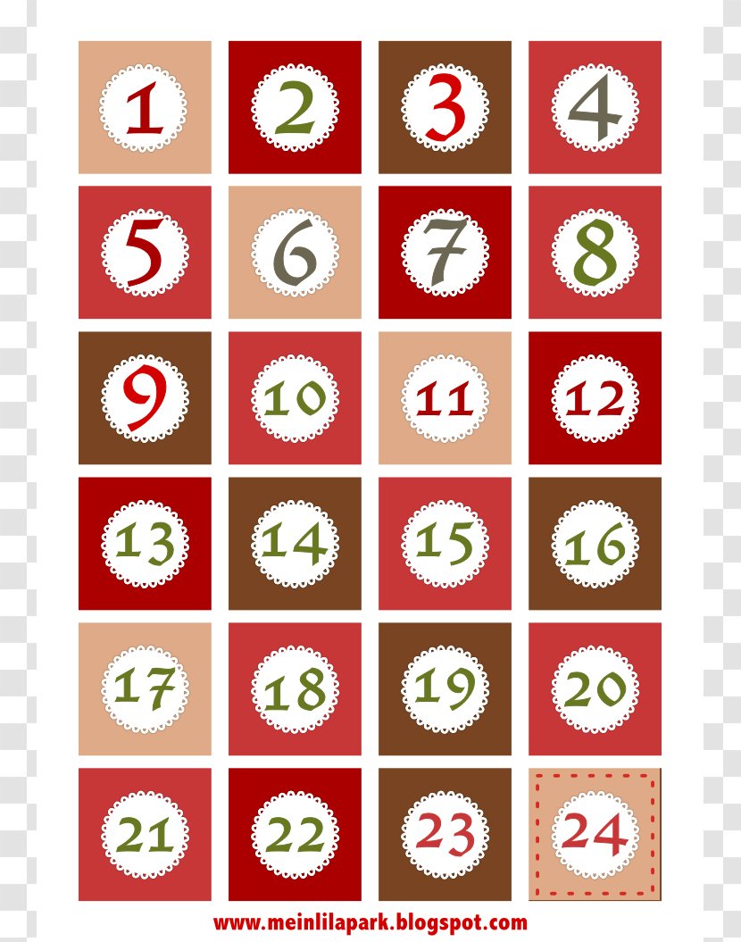 Advent Calendar Christmas Clip Art - Time - Countdown Cliparts Transparent PNG