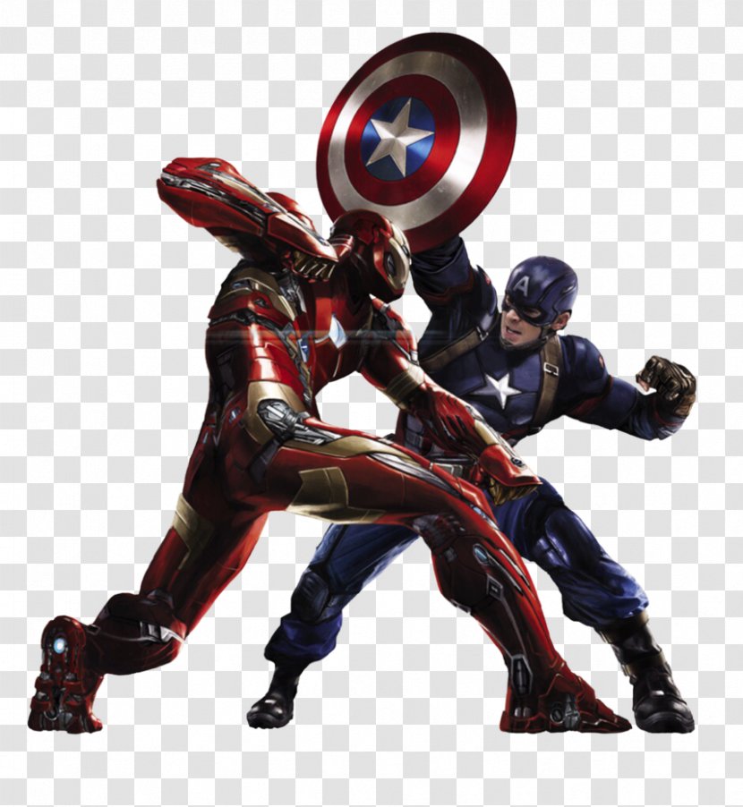Captain America Iron Man Black Widow Art Marvel Cinematic Universe - Figurine - Ironman Transparent PNG
