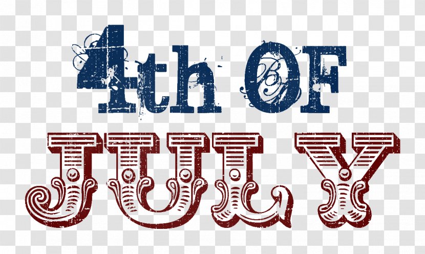 4 July Independence Day Logo - Text - Julio Transparent PNG