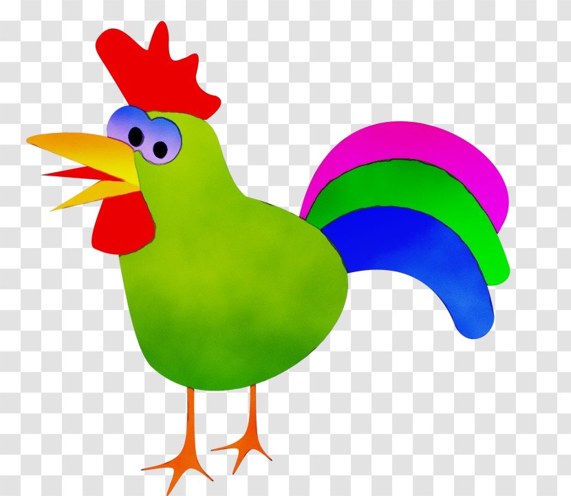 Chicken Bird Rooster Beak Clip Art - Paint - Comb Livestock Transparent PNG