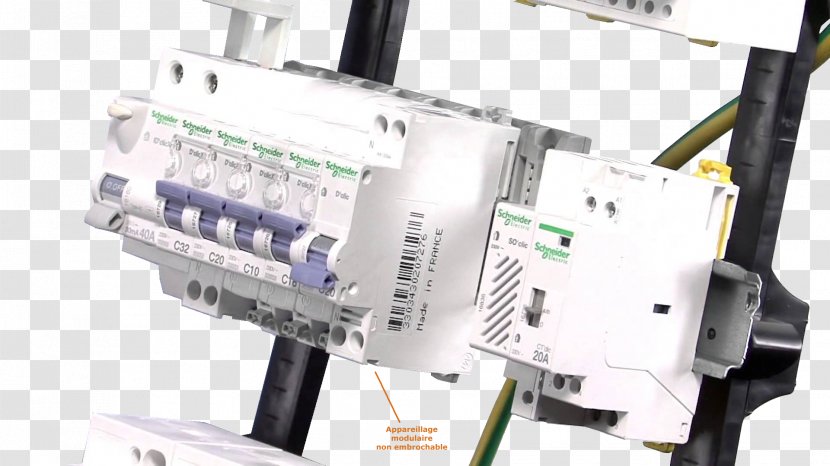 Schneider Electric Distribution Board Contactor Electricity Circuit Breaker - Threephase Power - Zone Zoetropic Pro Transparent PNG