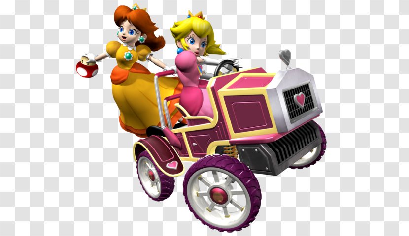 Mario Kart: Double Dash Super Bros. Princess Daisy Peach - Motor Vehicle Transparent PNG