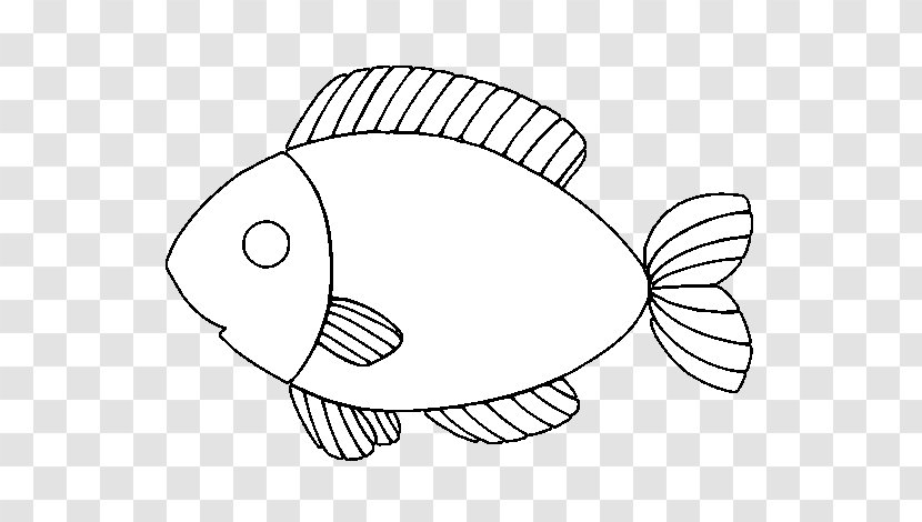 Coloring Book Drawing Fish Food - Meat Transparent PNG