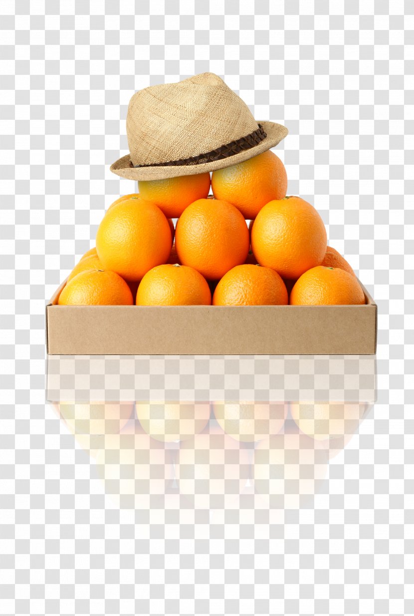 Paper Clementine Mandarin Orange Box - Kraft Transparent PNG