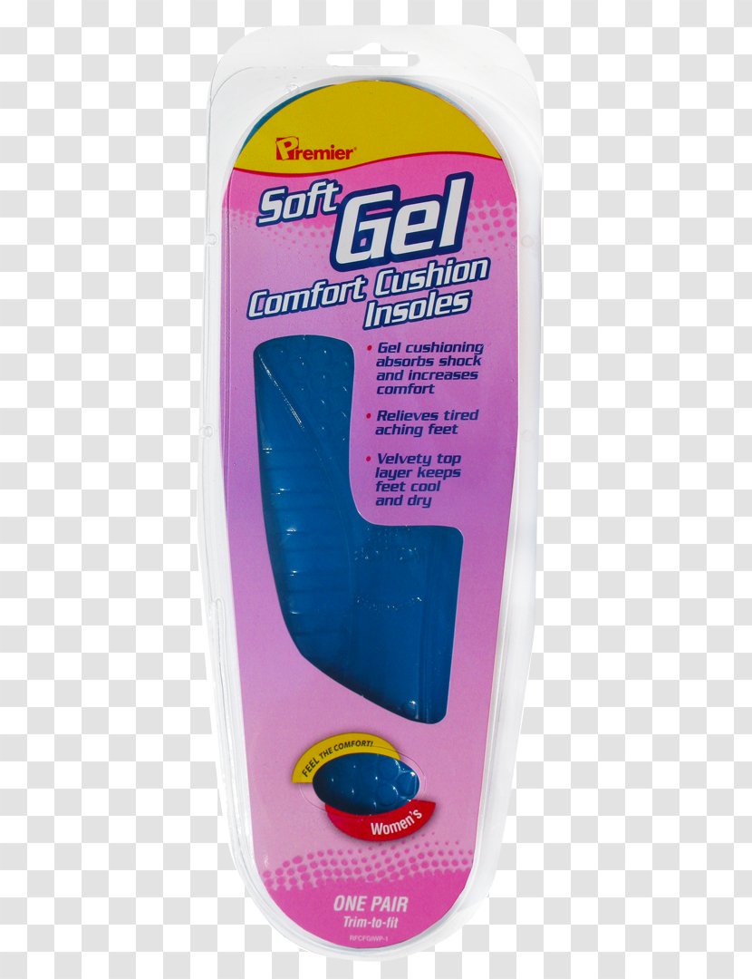 Shoe Insert Purple Liquid Woman - Soft Gel Transparent PNG