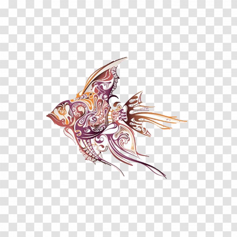 Angelfish Tattoo Artist Drawing Tropical Fish - Organism - The Creative Transparent PNG