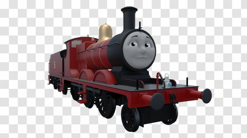 James The Red Engine Thomas Train Steam Locomotive - Percy Transparent PNG