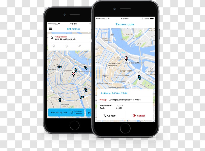 Smartphone Mobile Phones Parking Disc Car - Nl - Taxi App Transparent PNG