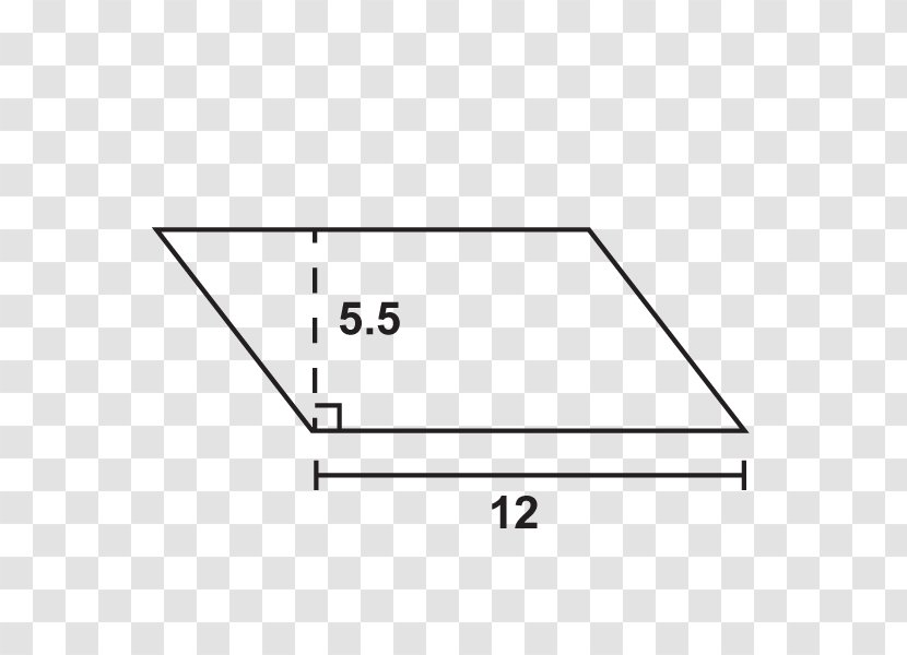 Triangle Find A Parallelogram's Area Trapezoid - Geometry Transparent PNG