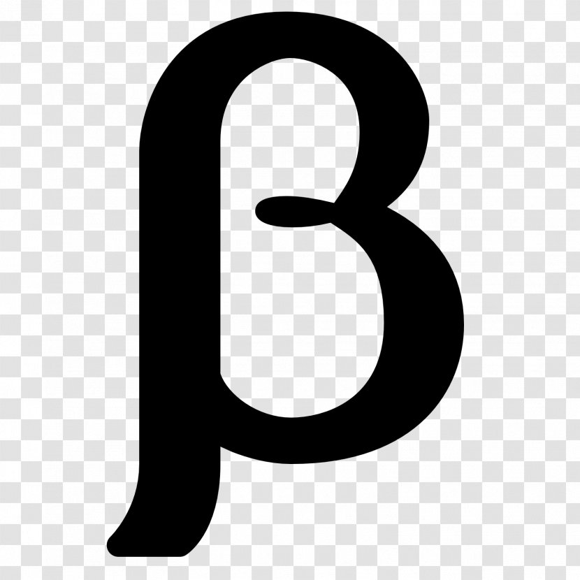 Beta Greek Alphabet Cryptocurrency - Number - Filled Transparent PNG