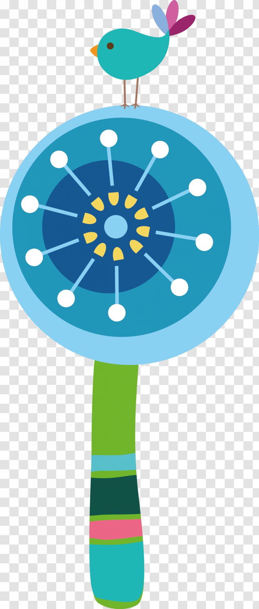 Baby Rattle Illustration - Water - Lollipop Vector Transparent PNG