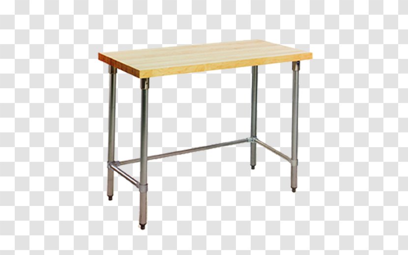 Table Butcher Block Wood Workbench Stainless Steel Transparent PNG