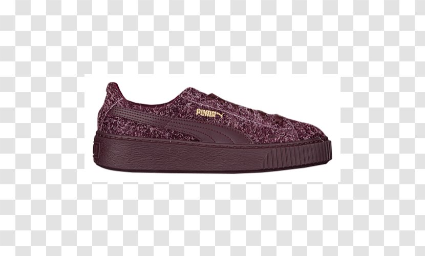Sports Shoes Puma Suede Brothel Creeper - Maroon For Women Transparent PNG