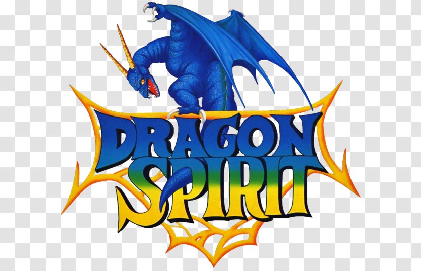 Dragon Spirit Arcade Game Namco Pac-Mania - Logo Transparent PNG