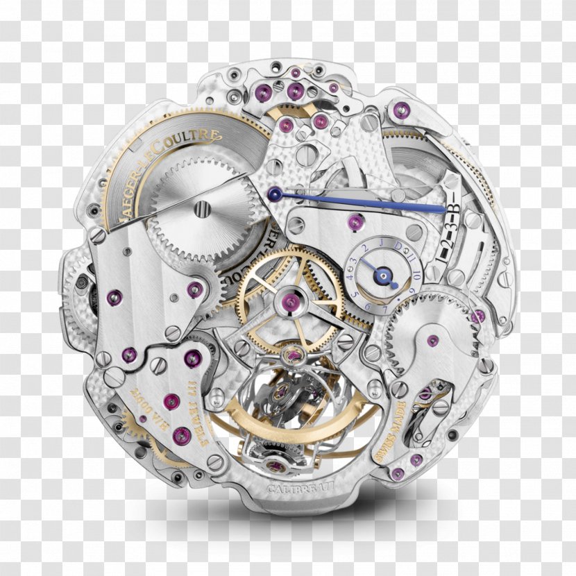 Jaeger-LeCoultre Watch Movement Clock Caliber - Silver - Ball And Chain Transparent PNG