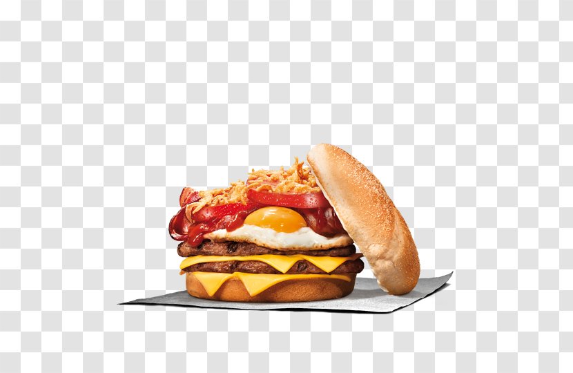 Hamburger Fried Egg Cheeseburger Bacon Burger King - Full Breakfast Transparent PNG