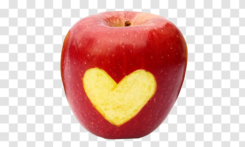Heart Apple Muscle - Food - Heart-shaped Apples Transparent PNG