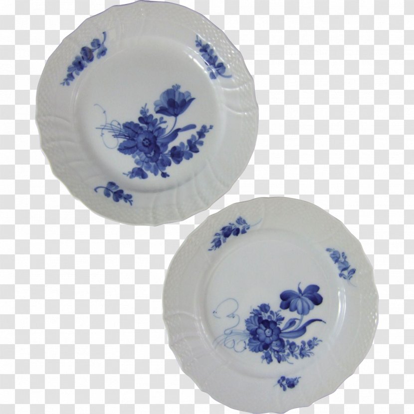 Plate Blue And White Pottery Porcelain Purple Tableware Transparent PNG