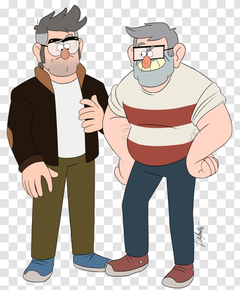 Grunkle Stan Dipper Pines Mabel Gravity Falls Stanford - Standing - Version Transparent PNG