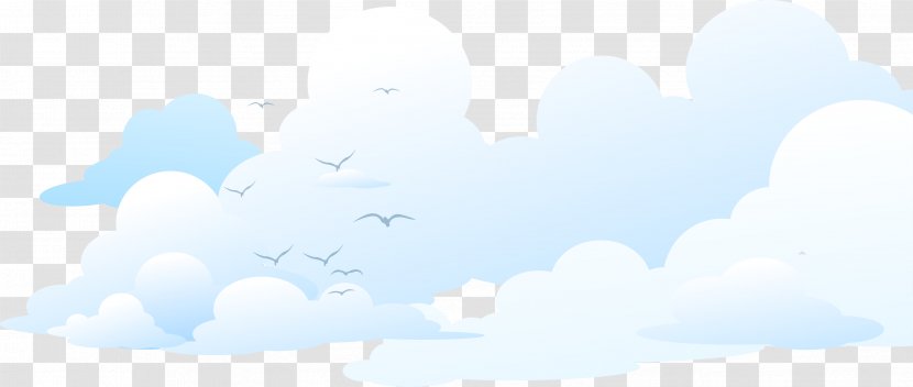 Brand Sky Cloud Blue - Sunlight - Seagull Clouds Background Vector Transparent PNG