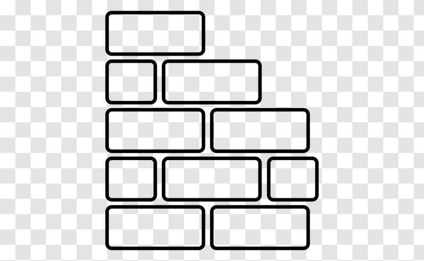 Rectangle Square Brick Clip Art - Wall - Clipart Transparent PNG