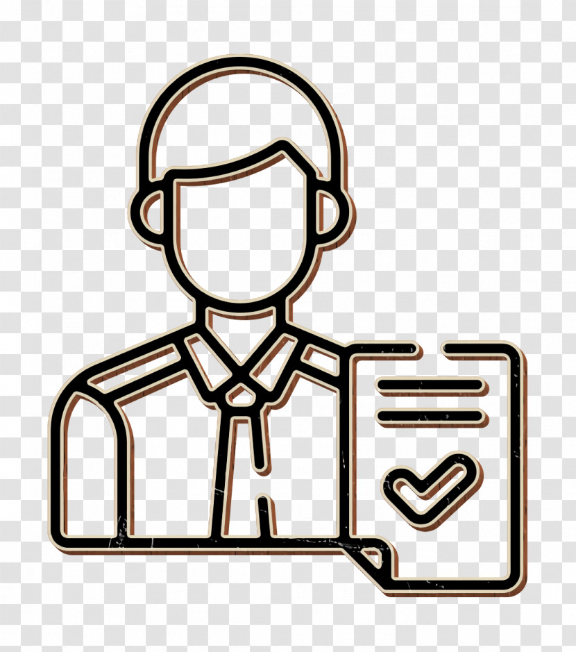 Job Promotion Icon Businessman Icon Employee Icon Transparent PNG