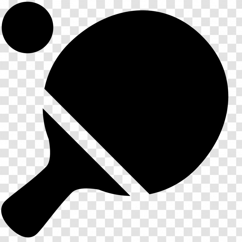 Ping Pong Paddles & Sets Black White - Sports Equipment - Paddle Transparent PNG