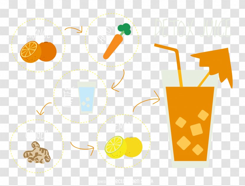 Cocktail Juice Euclidean Vector Drink - Yellow - Great Drinks Element Elements Transparent PNG