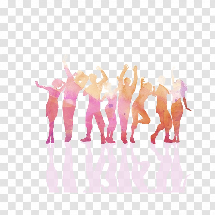 Party Nightclub Clip Art - Crowds Of People Silhouette Transparent PNG
