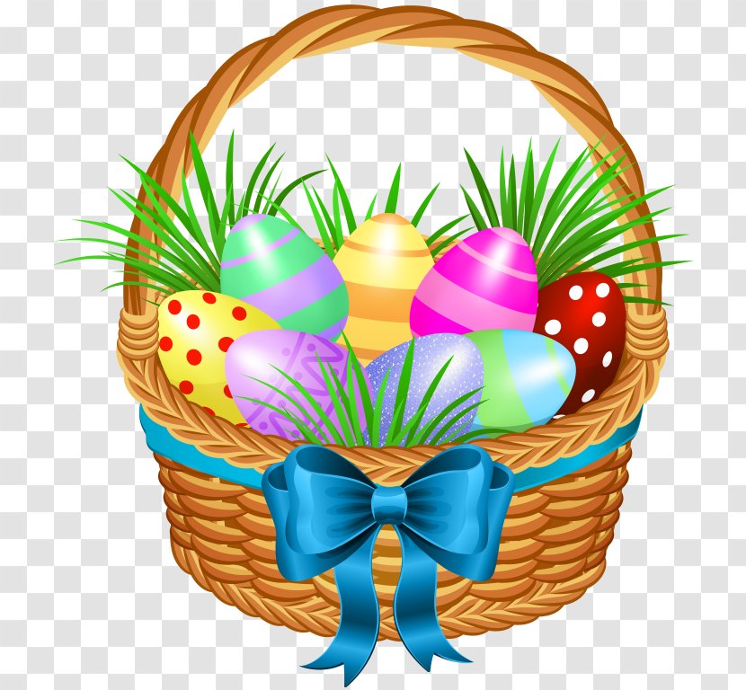 Easter Egg Background - Lent Clip Art - Holiday Gift Basket Transparent PNG