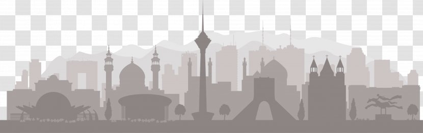 Tehran Skyline Silhouette - City - Iran Transparent PNG