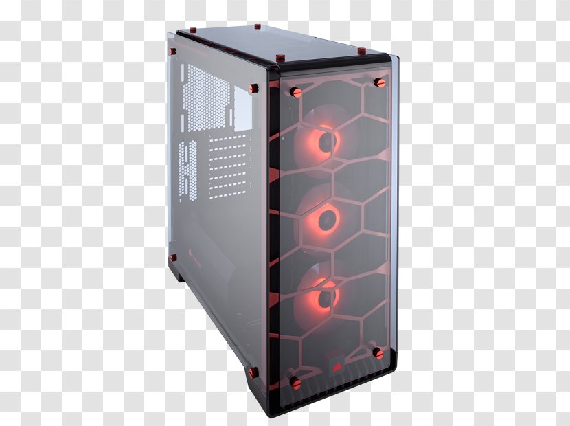 Computer Cases & Housings Power Supply Unit MicroATX Corsair Crystal Midi-Tower Case - Atx - Immaculate Transparent PNG