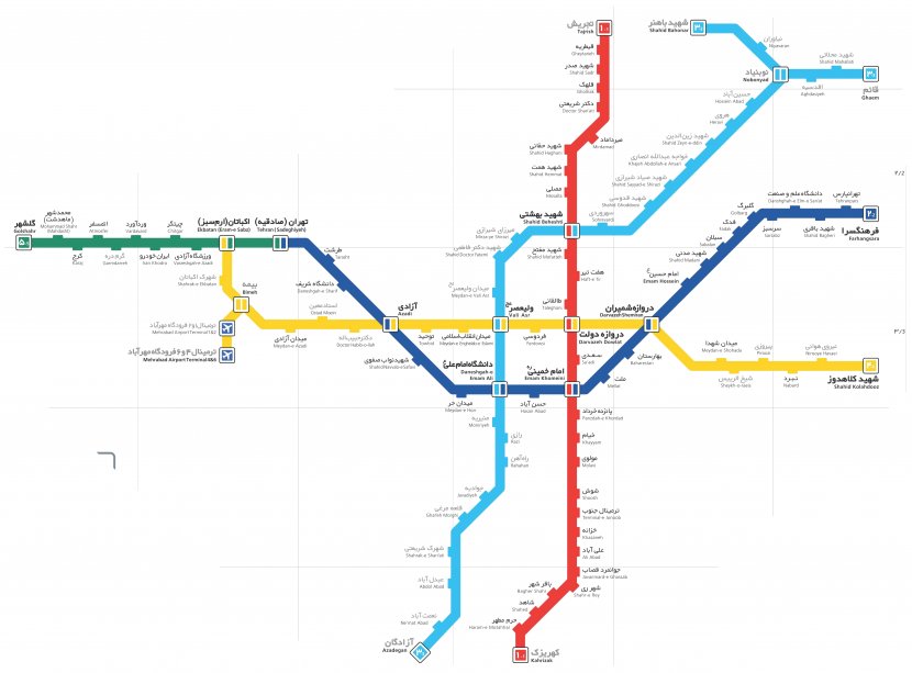 Tehran Metro Rapid Transit Bus Dubai - Map Transparent PNG