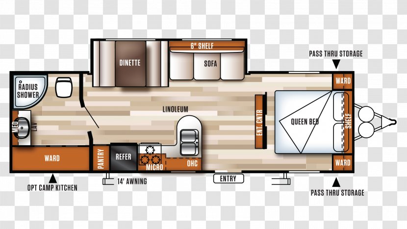 Floor Plan Campervans Caravan Forest River Vehicle - Home - 2018 Transparent PNG