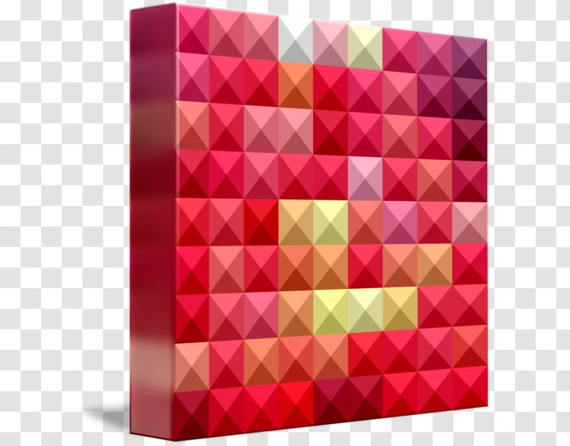Polygon Red Geometry Crimson - Triangle Transparent PNG