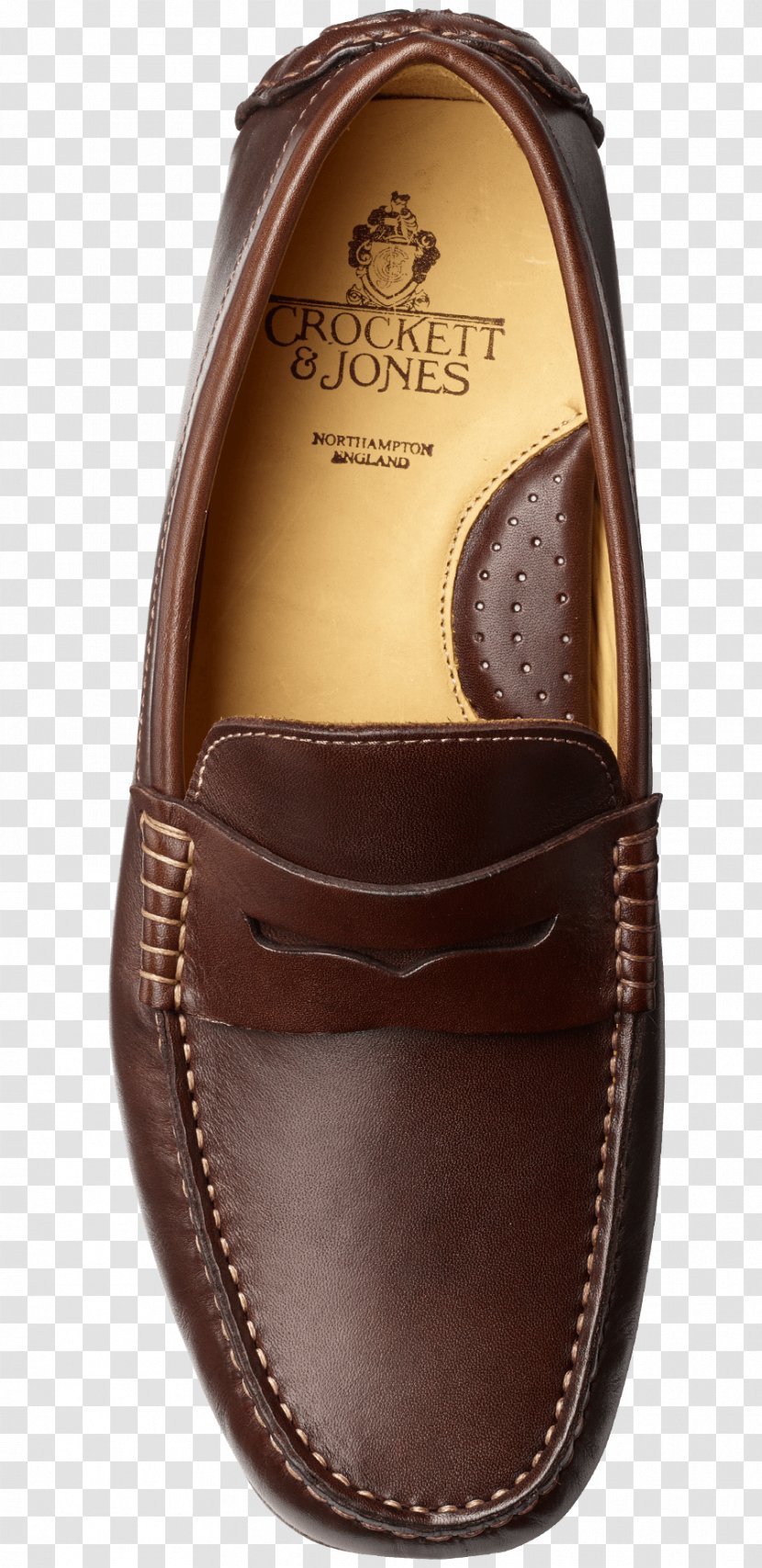 Slip-on Shoe Crockett & Jones Leather Calfskin - Penny - Goodyear Welt Transparent PNG