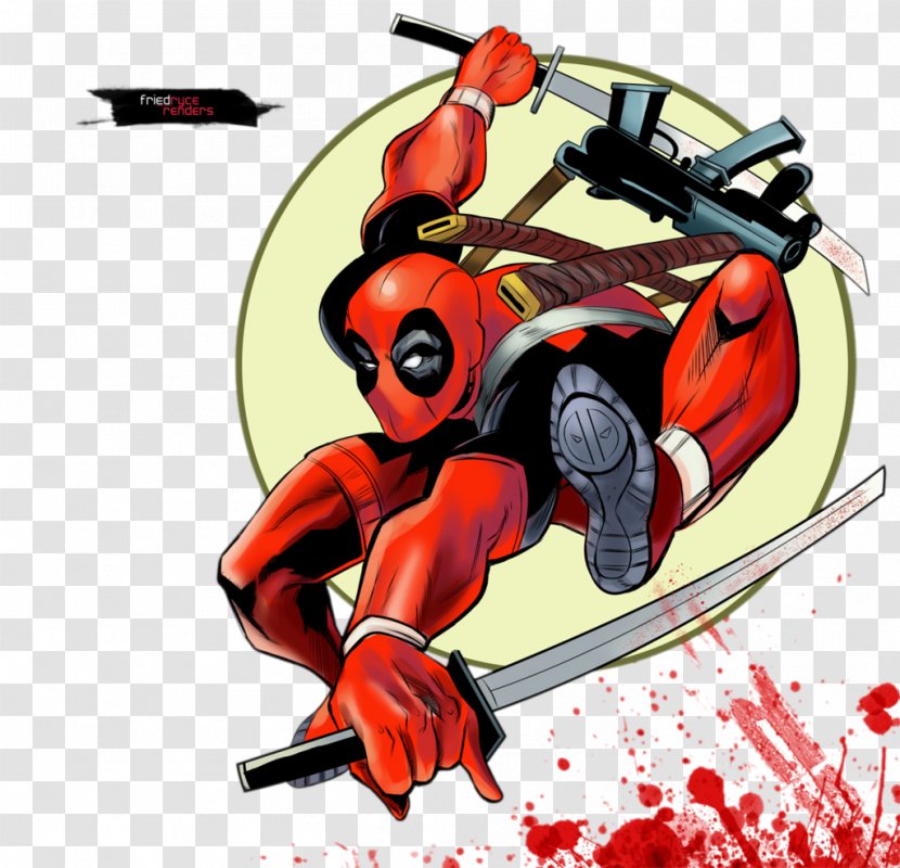 Deadpool Katana Comics Superhero Transparent PNG