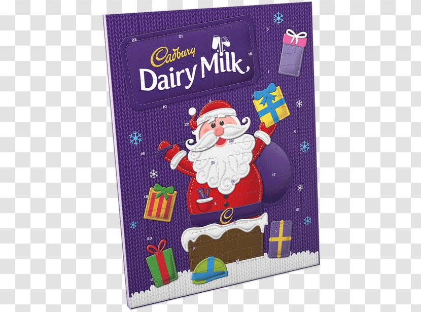 Santa Claus Cadbury Dairy Milk Advent Calendars - Calendar Transparent PNG