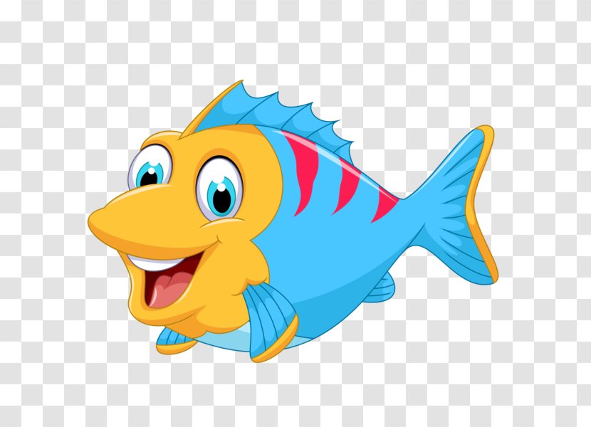 Clip Art Vector Graphics Openclipart Download - Marine Mammal - Cartoon Fish Free Transparent PNG