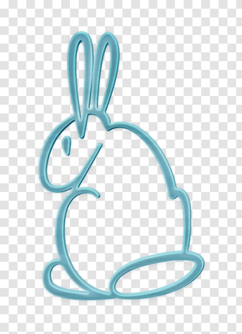 Animal Icon Bunny Carrot - Pet - Turquoise Rabbit Transparent PNG