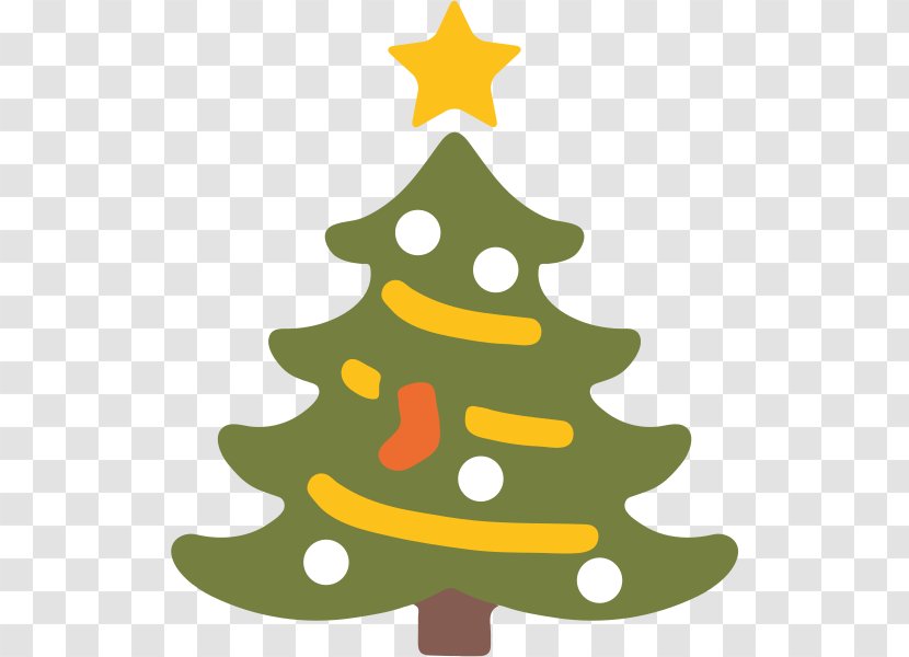 Emoji Christmas Tree Lights - New Year - Chrismtas Vector Transparent PNG