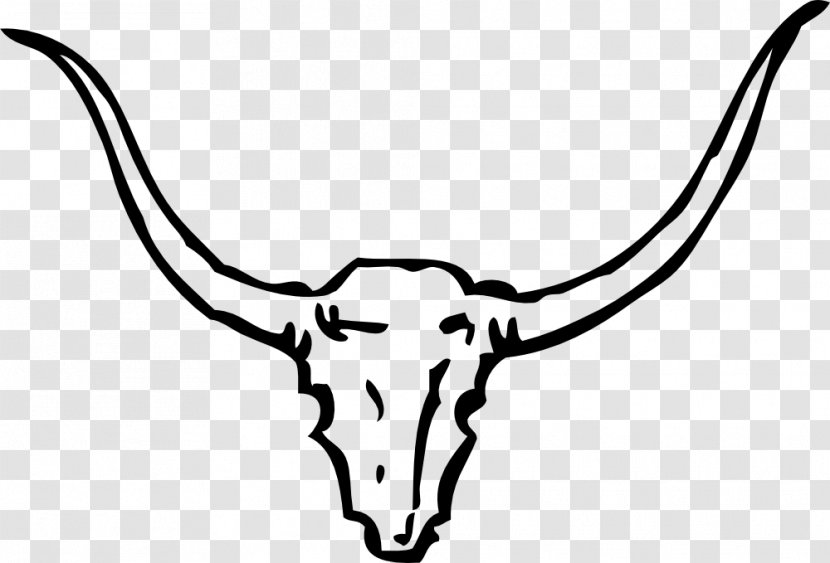 Texas Longhorn English Beef Cattle Bull - Wildlife - Clip Transparent PNG