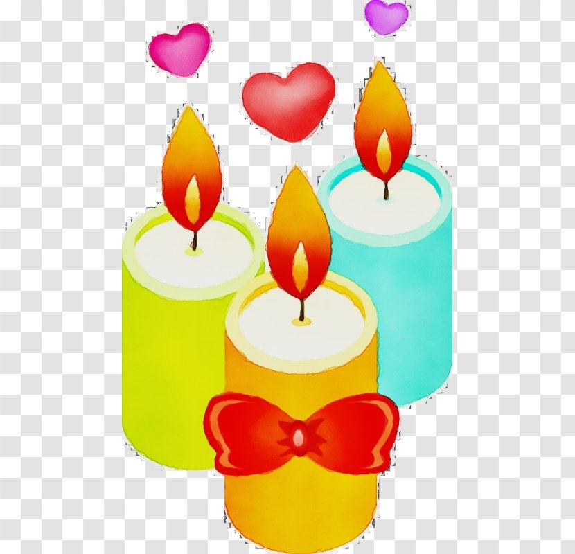 Birthday Candle - Flameless Heart Transparent PNG