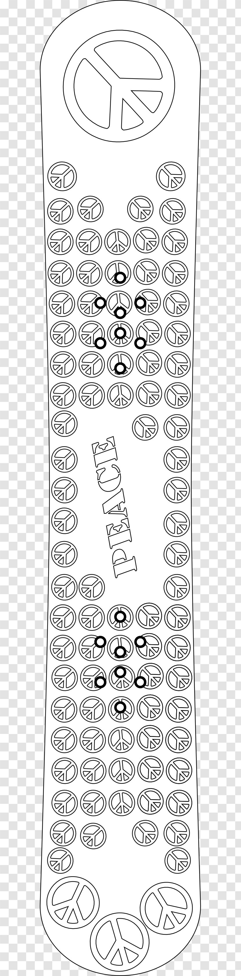 Paper Drawing Line Art - Monochrome - Peace Symbol Transparent PNG