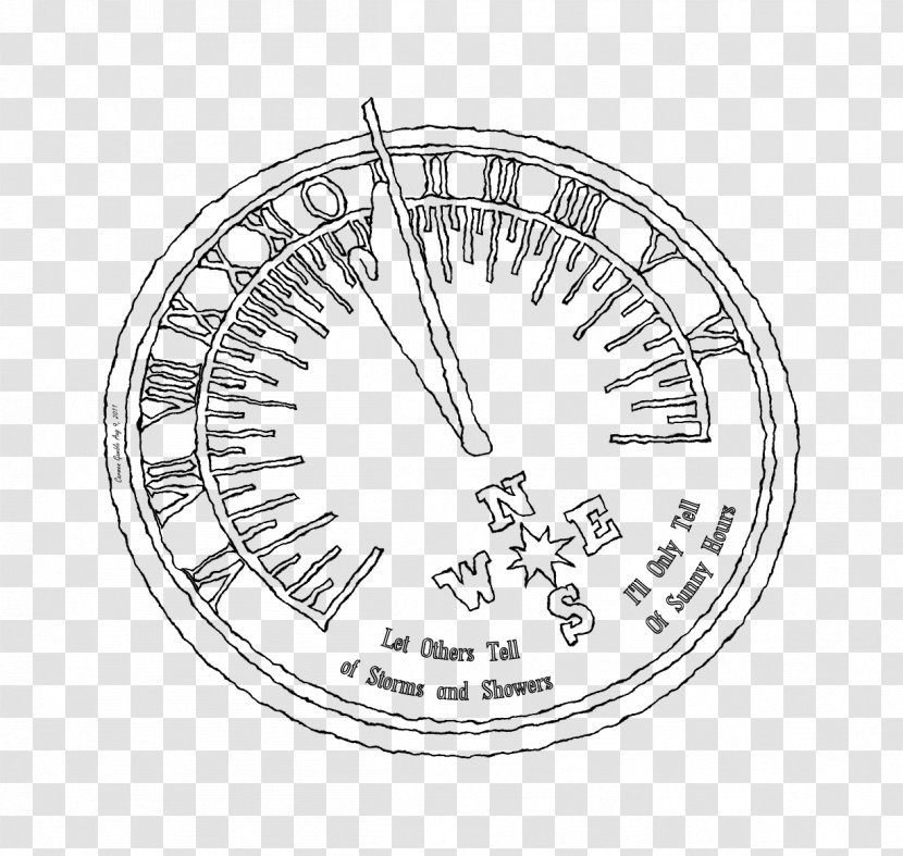 Make A Sundial Drawing Compass - Measuring Instrument Transparent PNG