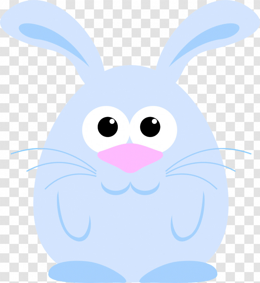 Cartoon White Rabbit Blue Rabbits And Hares Transparent PNG