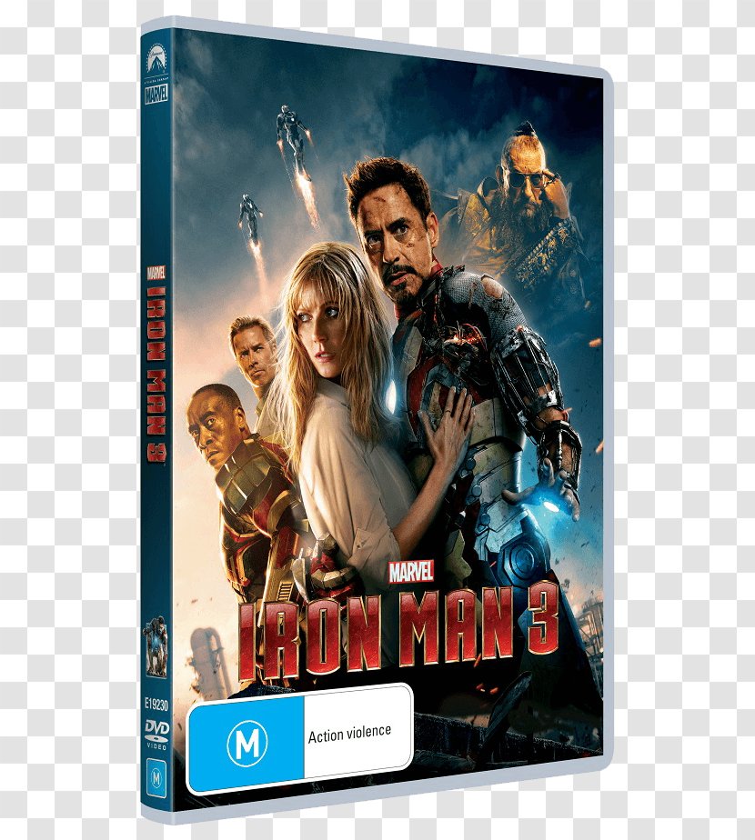Robert Downey Jr. Iron Man 3 Blu-ray Disc DVD - Gwyneth Paltrow - Jr Transparent PNG