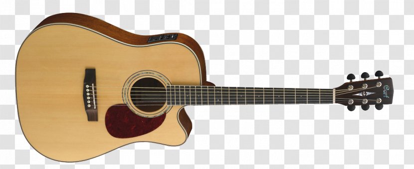Cort Guitars Acoustic Guitar Musical Instruments Cutaway Dreadnought - Silhouette Transparent PNG
